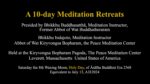 Meditation Retreats 2568 2024ENposter
